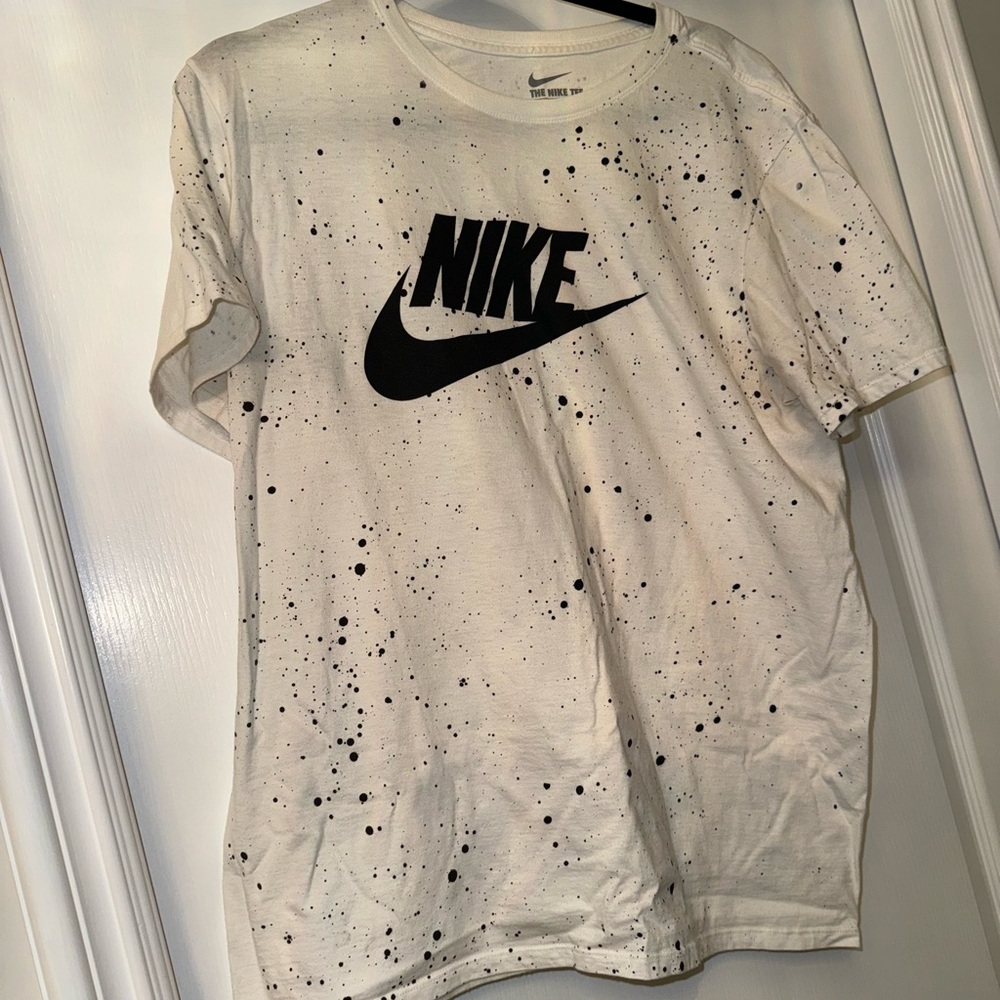 Nike White Tee with Black Accents